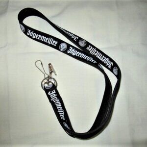 JAGERMEISTER elastic lanyard - 1/2"-wide with 1 hook & 1 pinch clips
